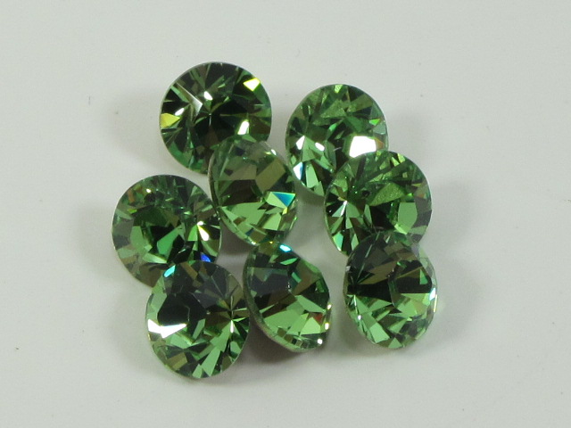 pp13 (1.9-2.0mm) 1 Gross PERIDOT POINTED BACK European Rhinestones